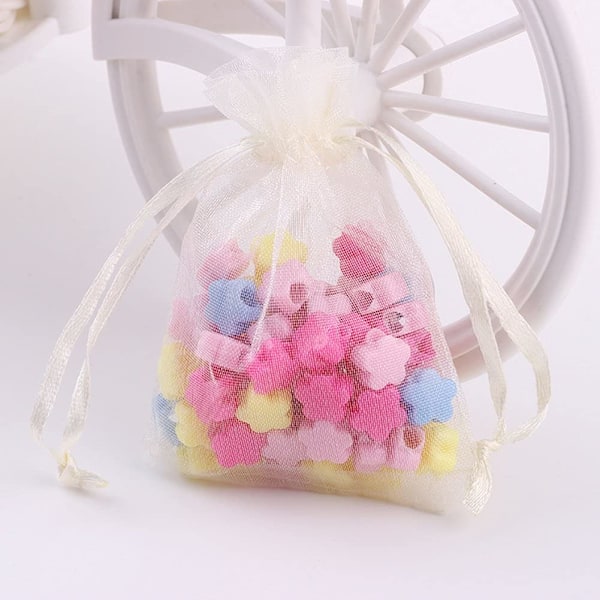 INF Organzapåsar 100-pack Creme 10x15 cm Creme