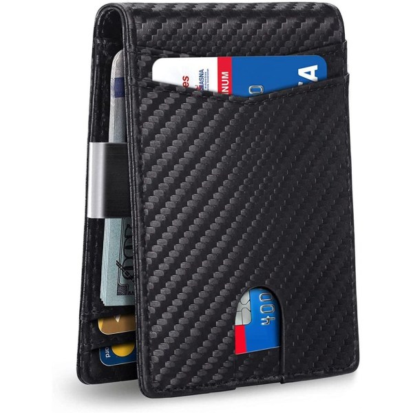 Menn lommebok med pengeklemme Seattle lommebok slim lommebok for menn liten lommebok RFID kredittkort etui vegg
