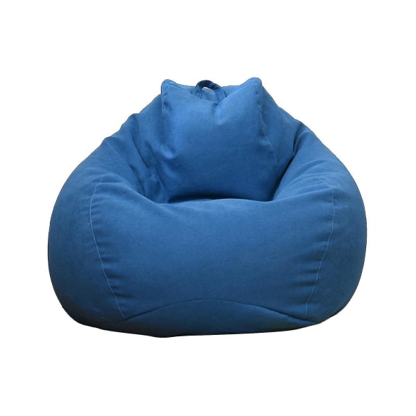 Ekstra stor bønneposestoler Sofa Sofatrekk Lazy Lounger For voksne Barn innendørs (gratis frakt) Blå 100x120cm