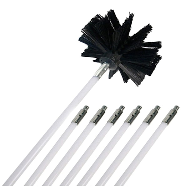 Savupiipun harjan lisävarusteet 6X VARRET JA 1X HARJA 6xRods and 1xBrush