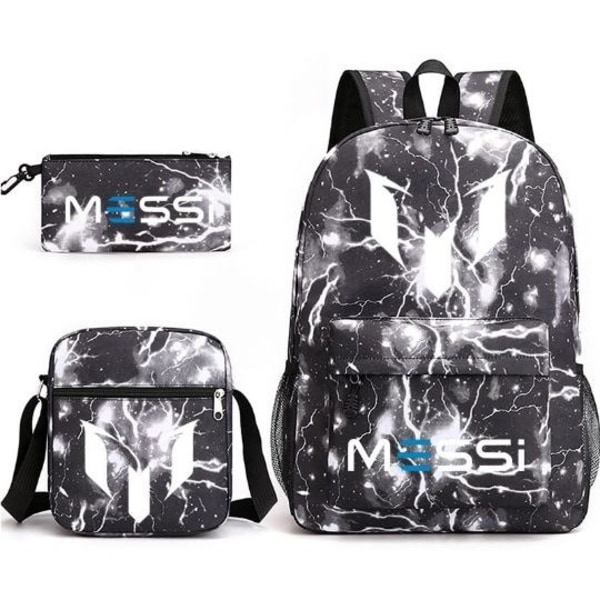 Messi Ryggsäck Pennfodral Axelväska Set (3 delar) blink svart 1