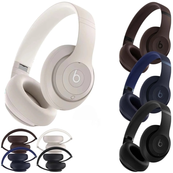 För Beats Studio3 trådlös brusreducerande Bluetooth hörlurar Headset dark brown