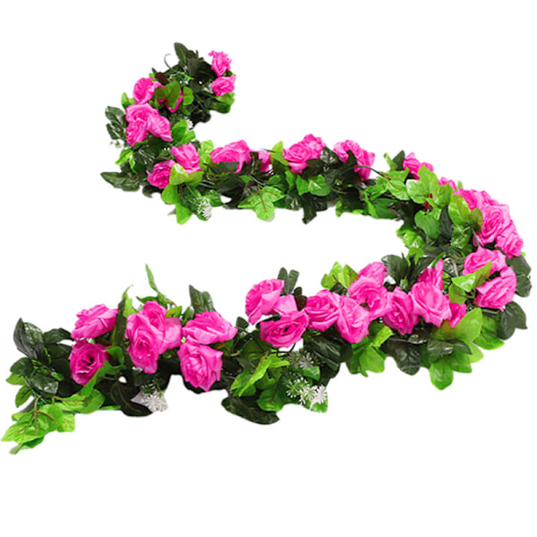 Kunstige Roseranker (230 cm), 4-pak Kunstige Blomsterranker til Bryllup Hjem Fest Have Håndværk Kunst Dekoration