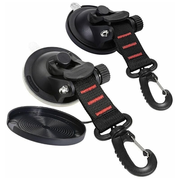 4-pack sugkoppsfästen med sugkoppsfäste för bil, camping, presenning, multifunktionella sugkoppstillbehör för tält som bilmarkis