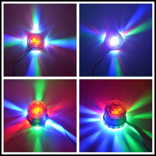 LED disco pallo 5W disco lamppu juhlavalo valotehoste lavavalo 8w voice control