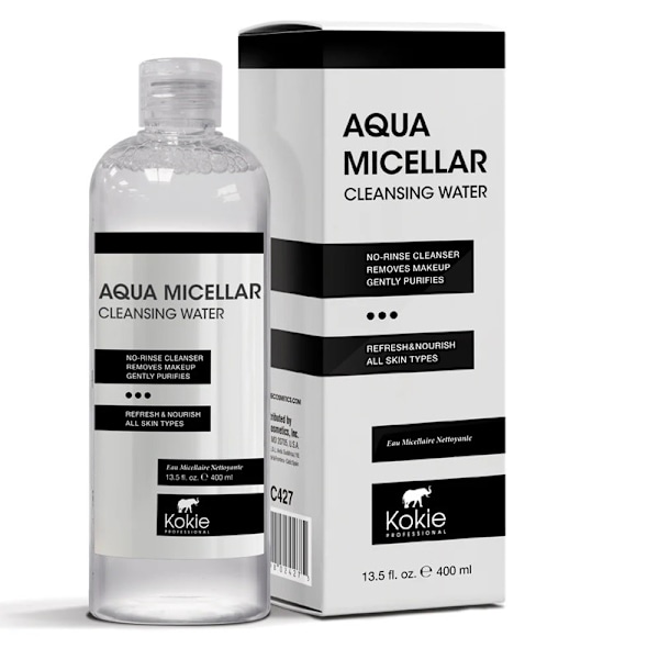 Kokie Aqua Micellar Cleansing Water 400ml Transparent