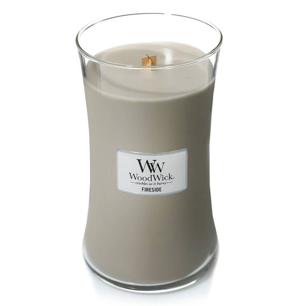 WoodWick Large - Fireside 609g Grey