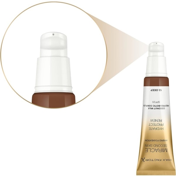 Max Factor Miracle Second Skin Foundation 13 Deep Beige