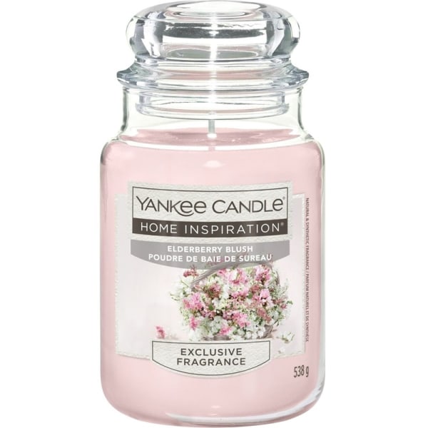 Yankee Candle Home Inspiration Large Elderberry Blush 538g Pink
