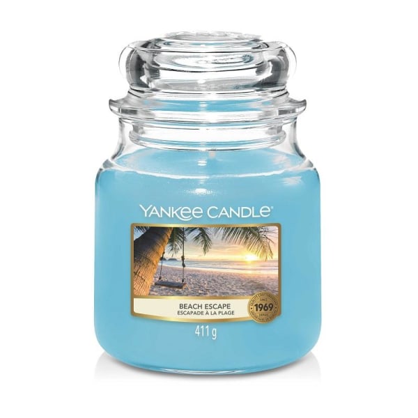 Yankee Candle Classic Medium Jar Beach Escape 411g Blå