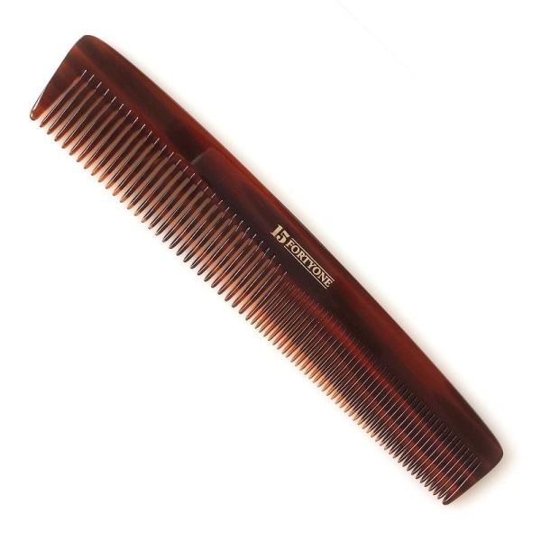 1541 London Dressing Hair Comb (Coarse/Fine Tooth) Transparent