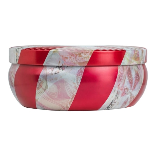 Voluspa Crushed Candy Cane 3-wick Tin Candle Red