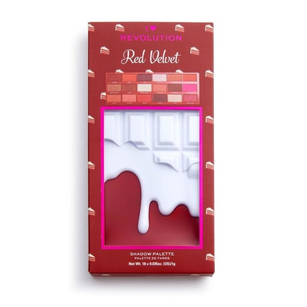 Makeup Revolution Chocolate Palette - Red Velvet Red