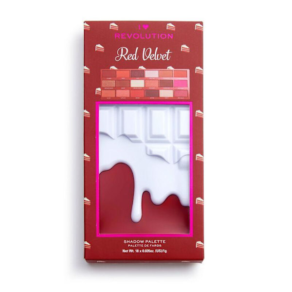 Makeup Revolution Chocolate Palette - Red Velvet Röd