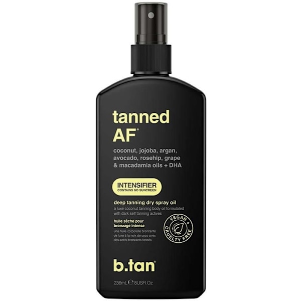 b.tan Tanned AF Intensifier Deep Tanning Dry Spray Oil 236ml Brown