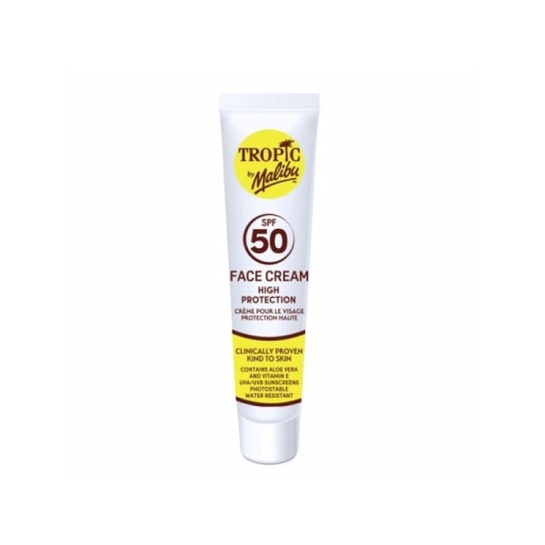 Malibu Tropic Anti Aging facial lotion SPF50 40ml Transparent