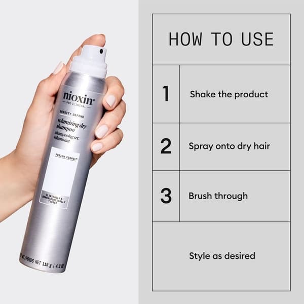 Nioxin Density Defend Volumizing Dry Shampoo 180ml White