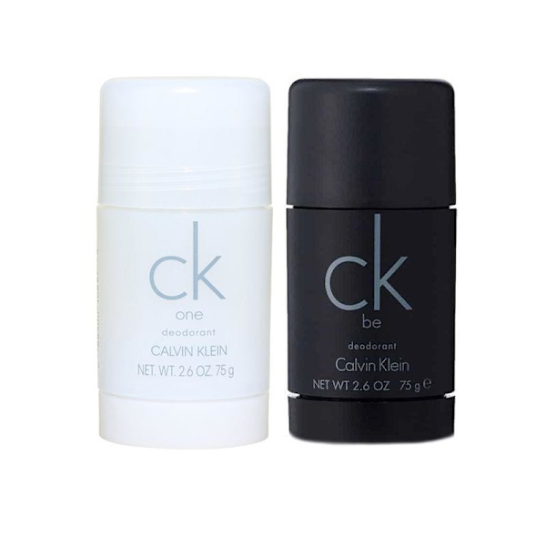 2-pack Calvin Klein CK One + CK Be Deostick 75ml Black