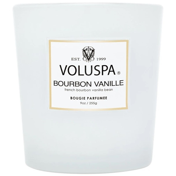 Voluspa Classic Boxed Candle Bourbon Vanille 255g White
