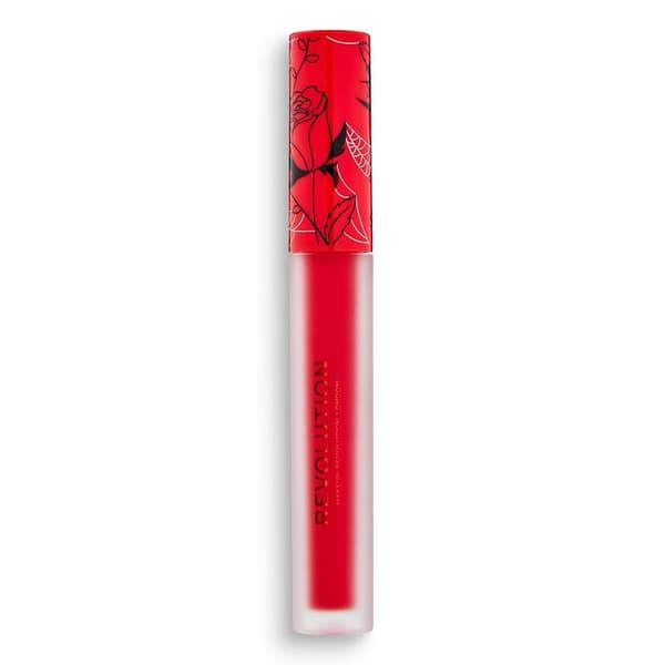 Makeup Revolution Vinyl Liquid Lipstick - Haunted Röd