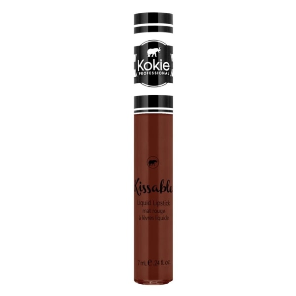 Kokie Kissable Matte Liquid Lipstick - Suede Mörkbrun