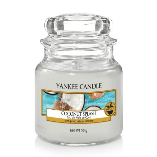 Yankee Candle Classic Small Jar Coconut Splash 104g White