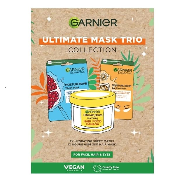 Garnier Ultimate Mask Trio 3pcs multifärg