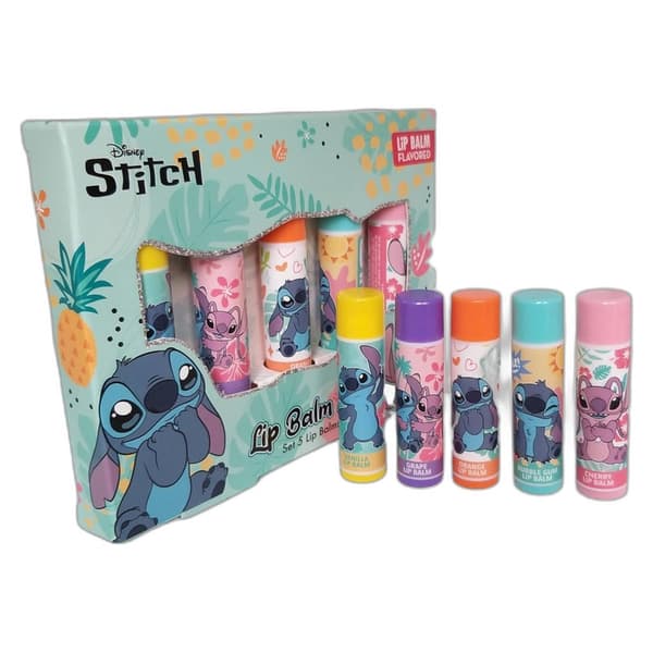 Disney Stitch Lip Balm 5pcs Blue