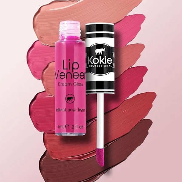 Kokie Lip Veneer Cream Lip Gloss - Hearts Delight Rosa