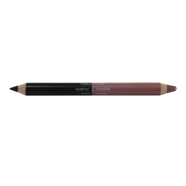 Beauty UK Double Ended Jumbo Pencil no.4 - Black&Copper Transparent