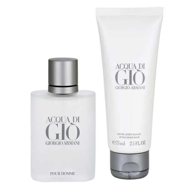 Giftset Armani Acqua di Gio Pour Homme Edt 50ml + Aftershave Balm 75ml Transparent