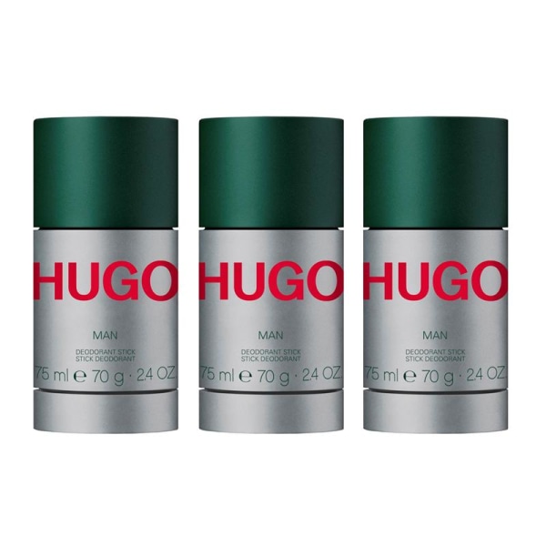 3-pack Hugo Boss Hugo Man Deostick 75ml grå