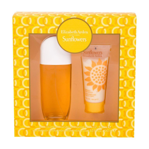 Giftset Elizabeth Arden Sunflowers Edt 100ml + Body Lotion Yellow