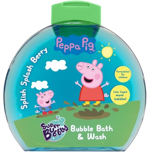 Peppa Pig Super Bubbly Bubble Bath & Wash 300ml Blå