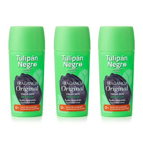 3-pack Tulipan Negro Original Deostick 75ml Grön