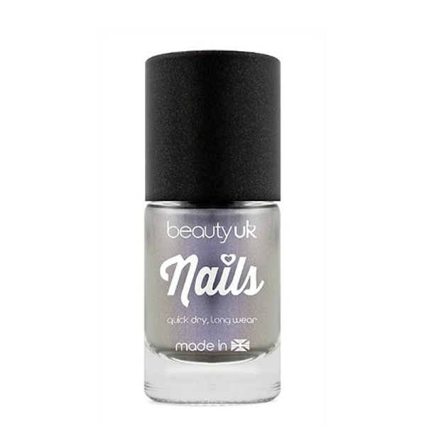 Beauty UK Chrome Nail Polish - Silver Transparent