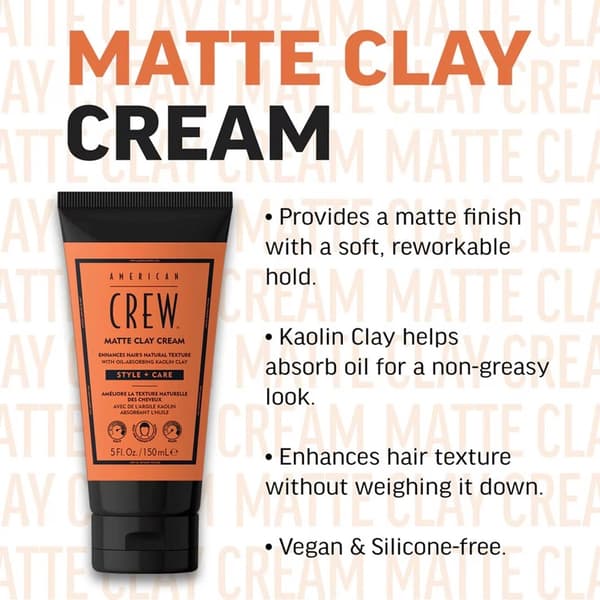 American Crew Matte Clay Cream 150ml Orange