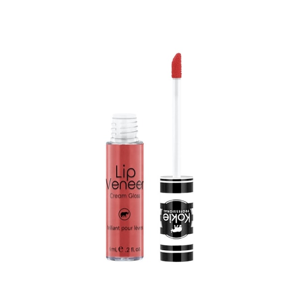 Kokie Lip Veneer Cream Lip Gloss - Tease Red