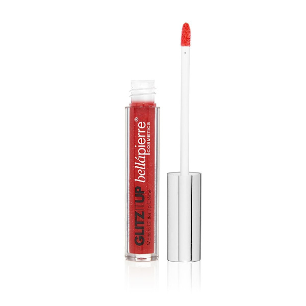 Bellapierre Glitz It Up Matte to Glitter Lip Creme - Anemone Red