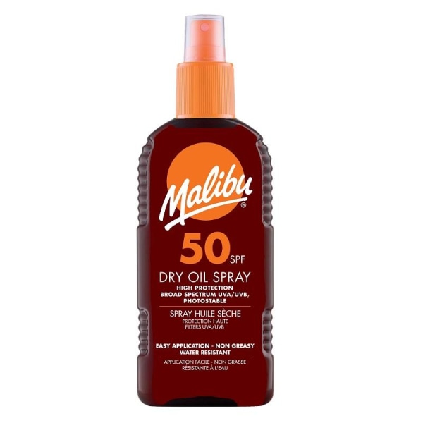 Malibu Dry Oil Spray SPF50 200ml Transparent