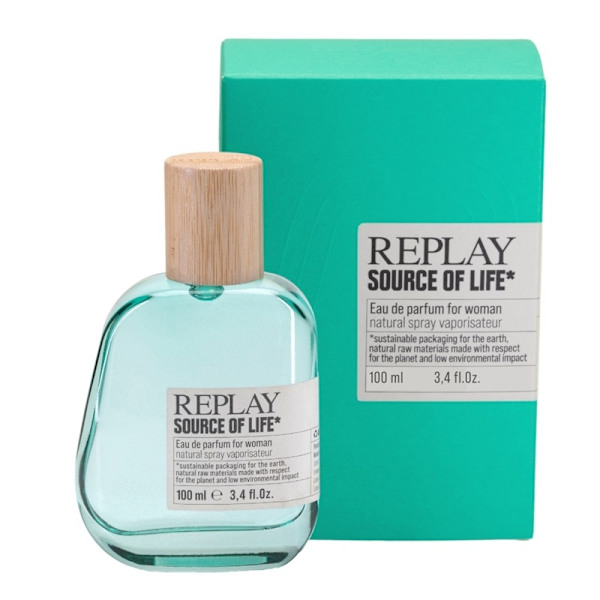 Giftset Replay Source Of Life Woman Edp 100ml + Pochette Turquoise