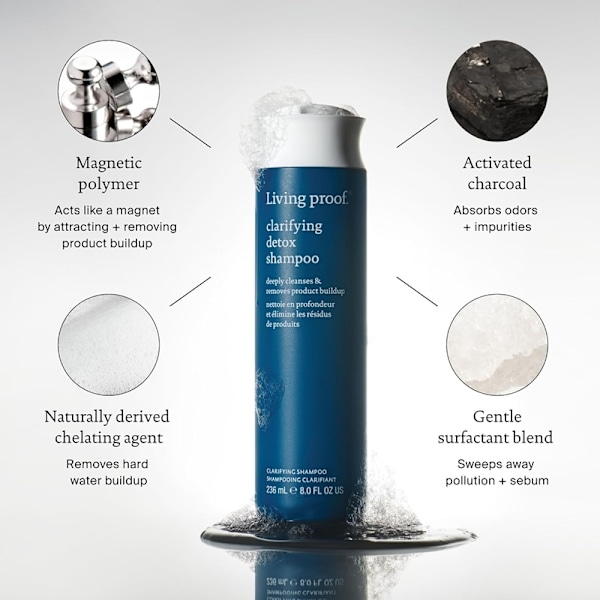 Living Proof Clarifying Detox Shampoo 236ml Blue