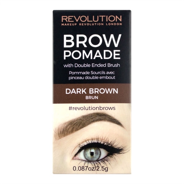 Makeup Revolution Brow Pomade - Dark Brown Dark brown