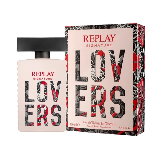 Replay Signature Lovers For Woman Edt 100ml Pink
