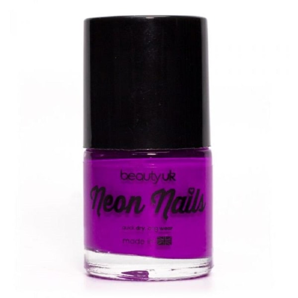 Beauty UK Neon Nail Polish - Purple Transparent