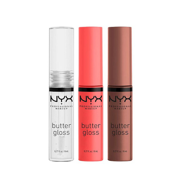 NYX PROF. MAKEUP Butter Gloss Trio multifärg