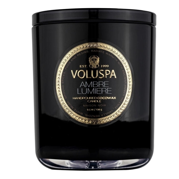 Voluspa Classic Candle Ambre Lumiere 269g Black