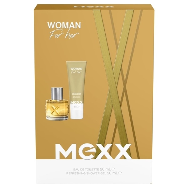 Giftset Mexx Woman Edt 20ml + Shower Gel 50ml Guld