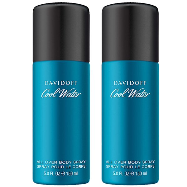 2-pack Davidoff Cool Water Body Spray 150ml Blå