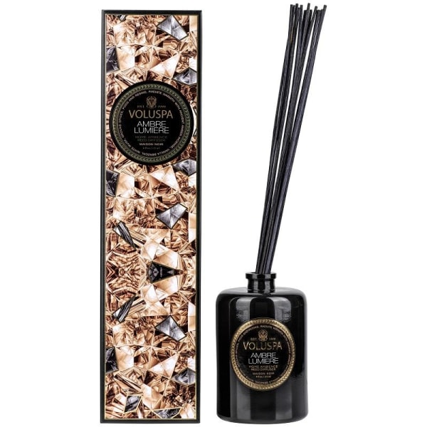 Voluspa Reed Diffuser Ambre Lumiere 177ml Black